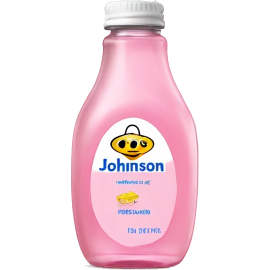 JOHNSON'S Baby oil pink bottle emoji