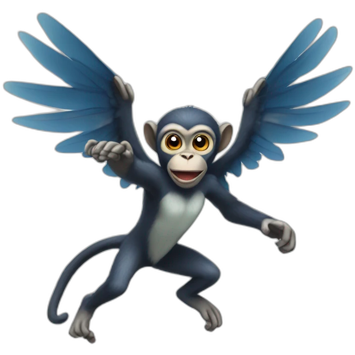 Flying monkey emoji