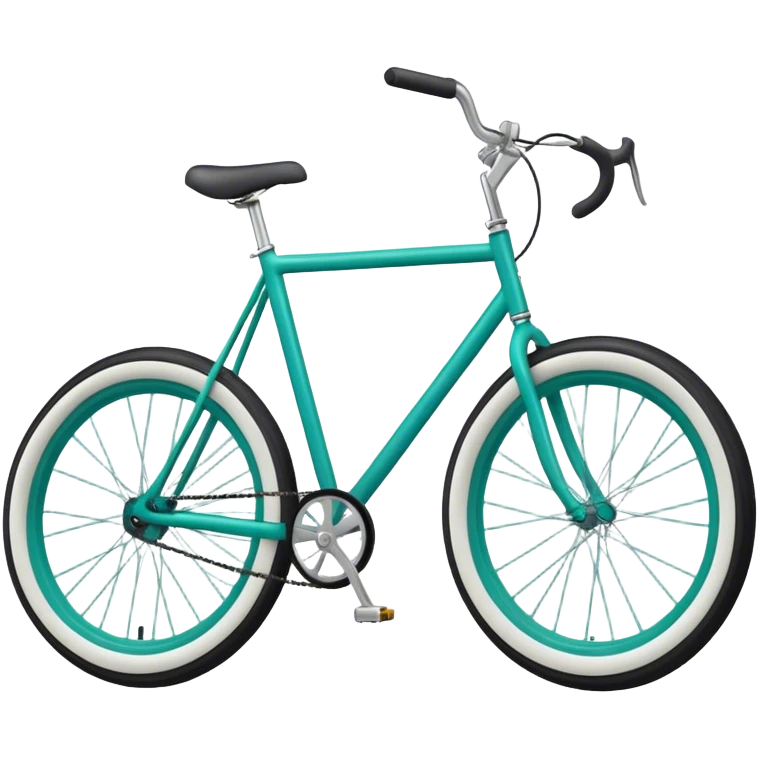 Teal flat bar bike emoji