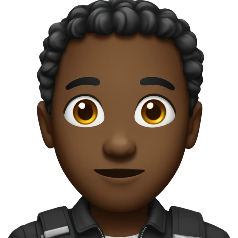 A black person emoji