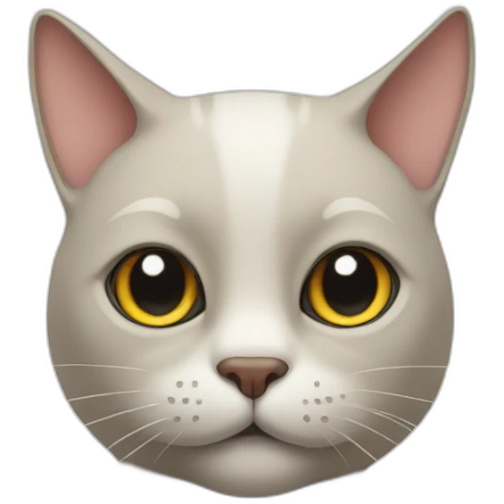 Cat with big nose emoji