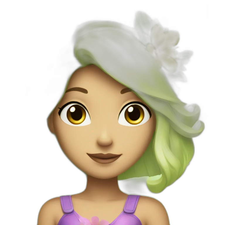 Flora from the Winx club emoji