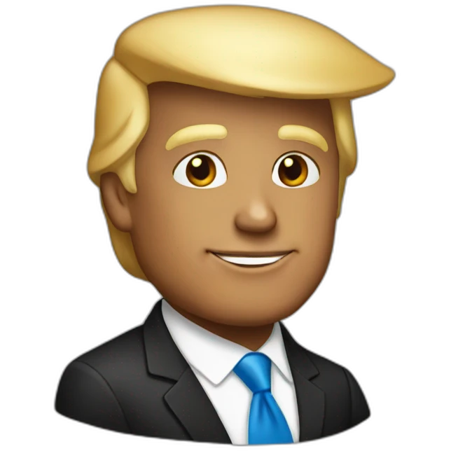 donald trump black emoji