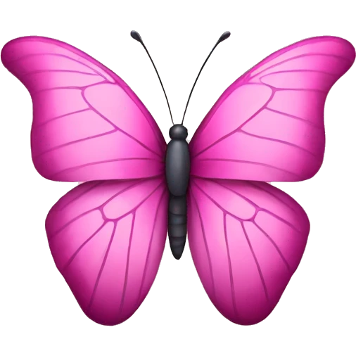 pink butterfly  emoji