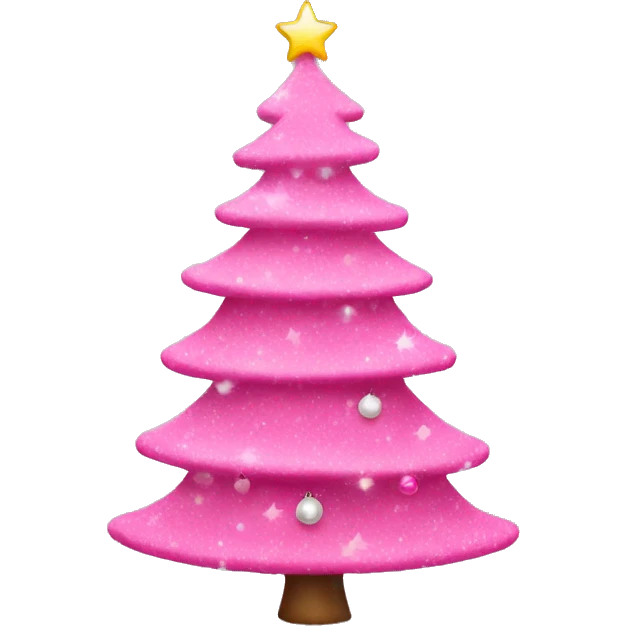pink christmas tree  emoji