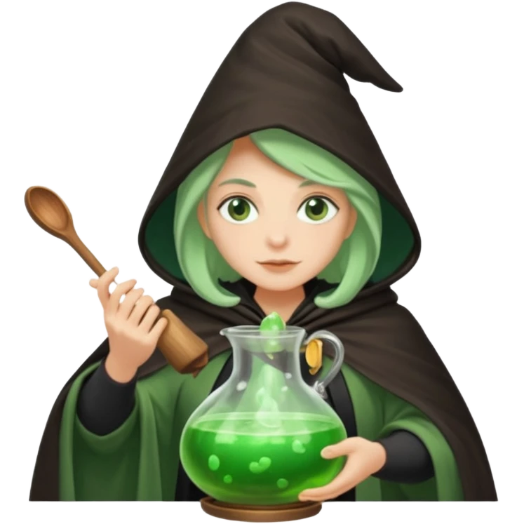green witch cooking potion emoji