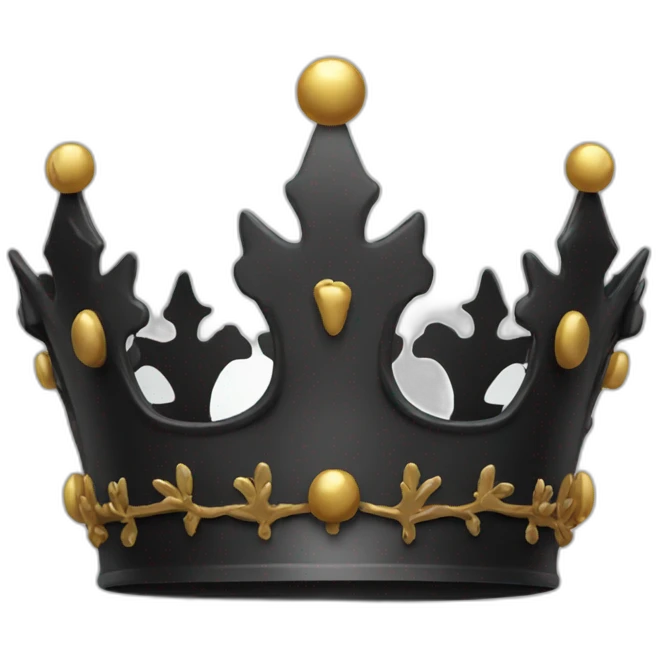 Gothic crown emoji