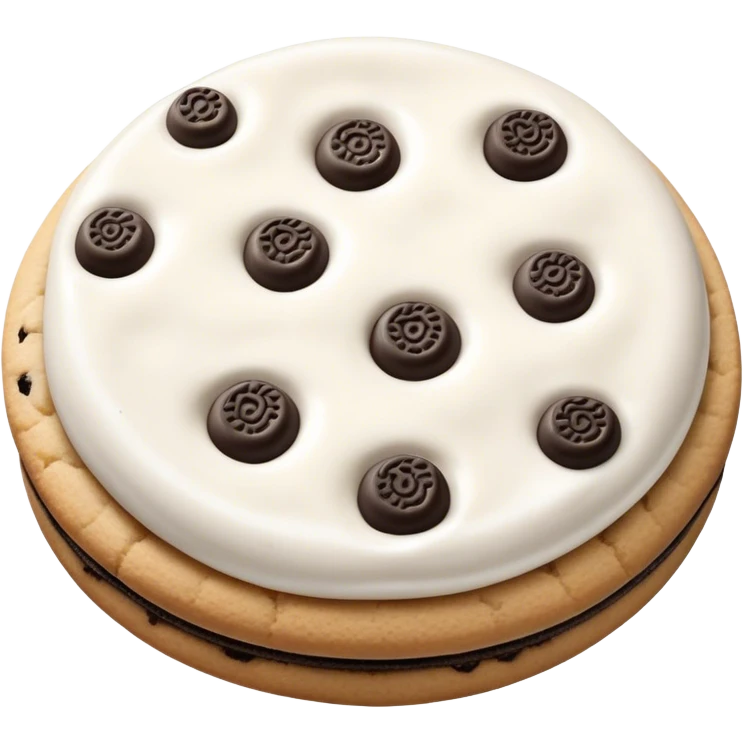 Cookies and cream  emoji
