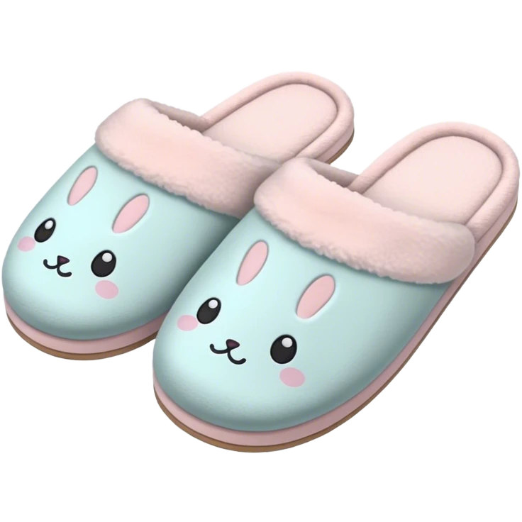 Cozy aesthetic slippers emoji