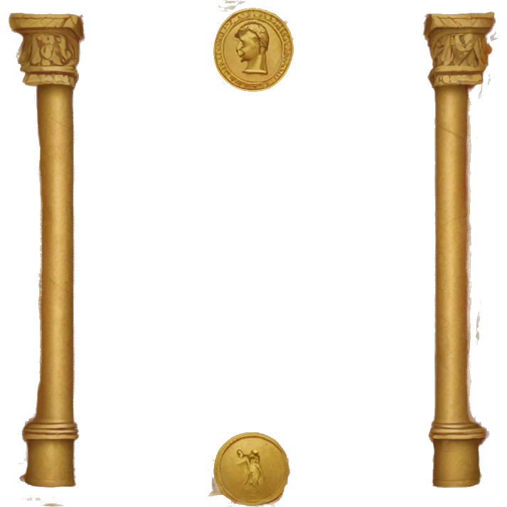 Roman Empire flag with pure red background emoji