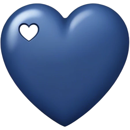 navy heart emoji