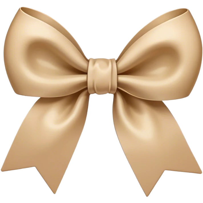 Beige bow emoji