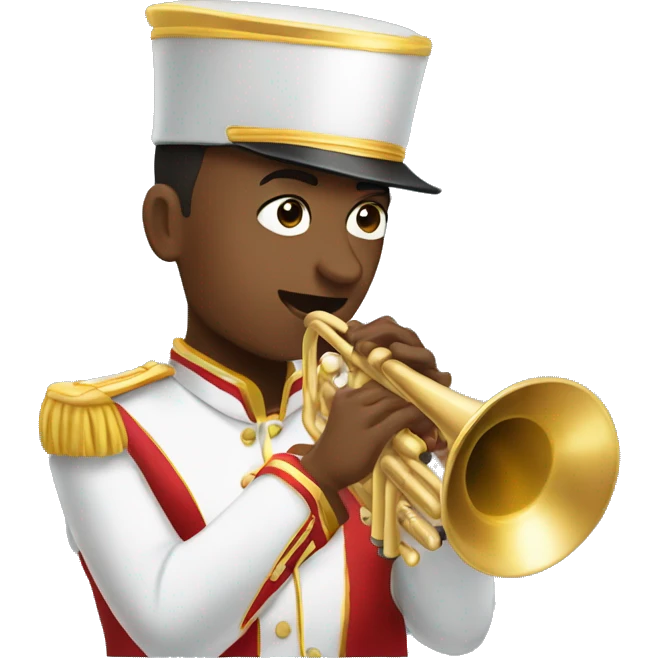 Marching band trumpet player  emoji