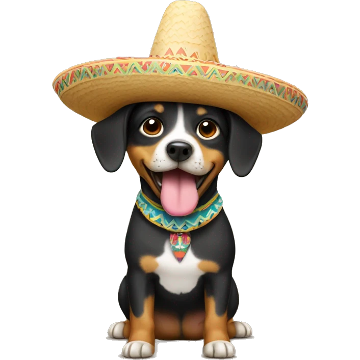 dog with sombrero emoji