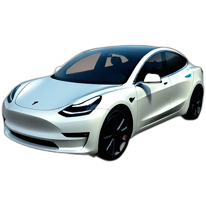tesla model 3 car emoji