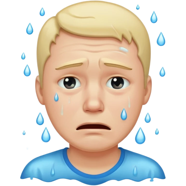 مردی که گریه میکند emoji