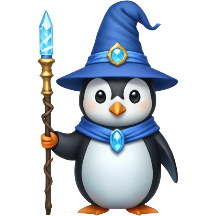 Penguin Wizard emoji