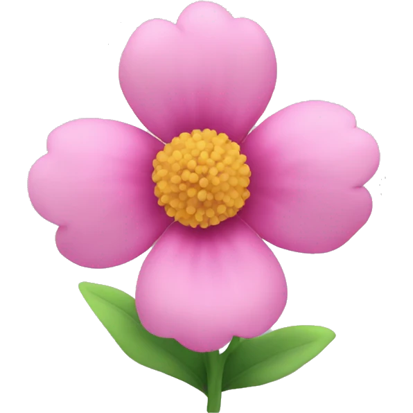 Pink flower  emoji