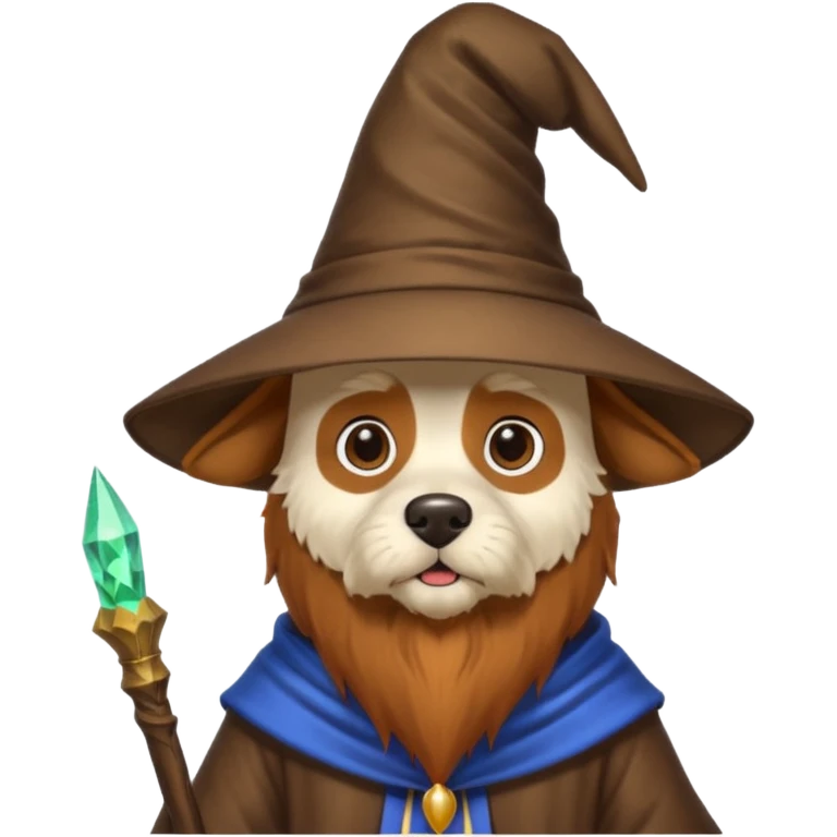 Dog wizard emoji