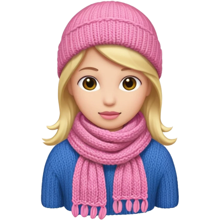 Pink scarf emoji