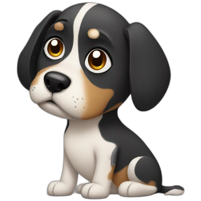sad dog emoji