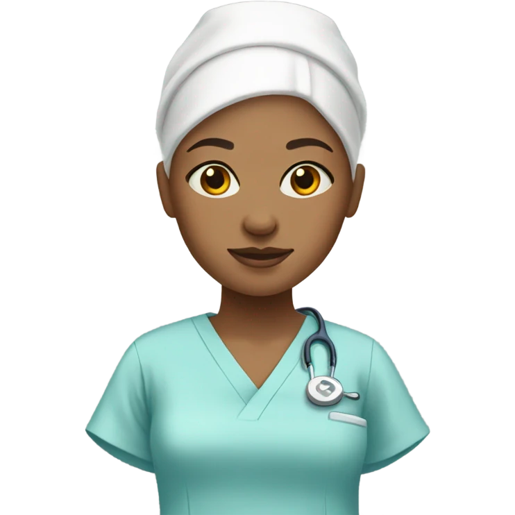Bald girl wearing hospital gown  emoji
