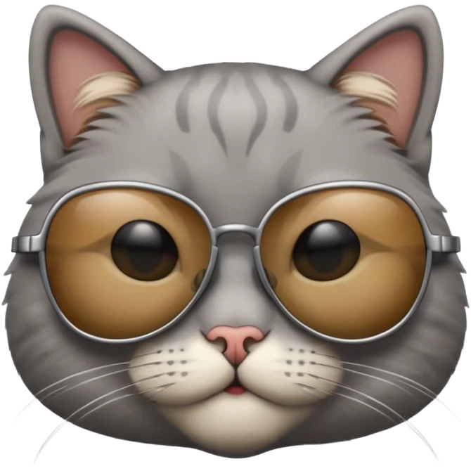 Cat wearing sunglasses emoji