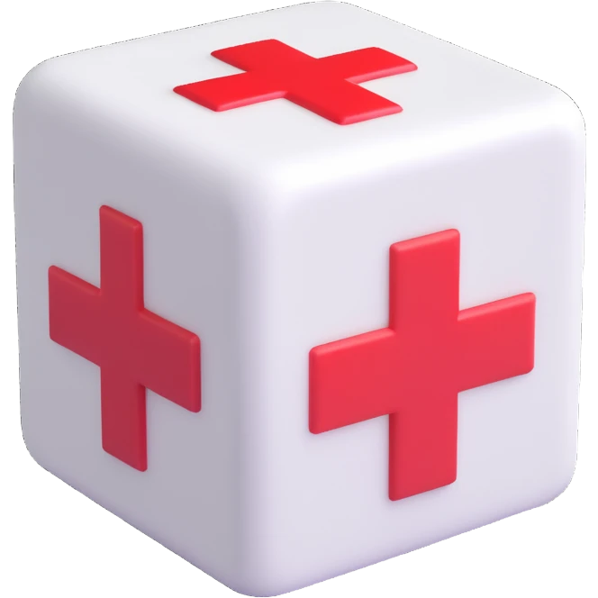 A sugar cube with a red cross over it, indicating sugar-free emoji