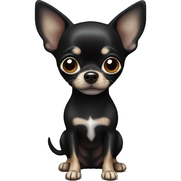 Black Chihuahua emoji