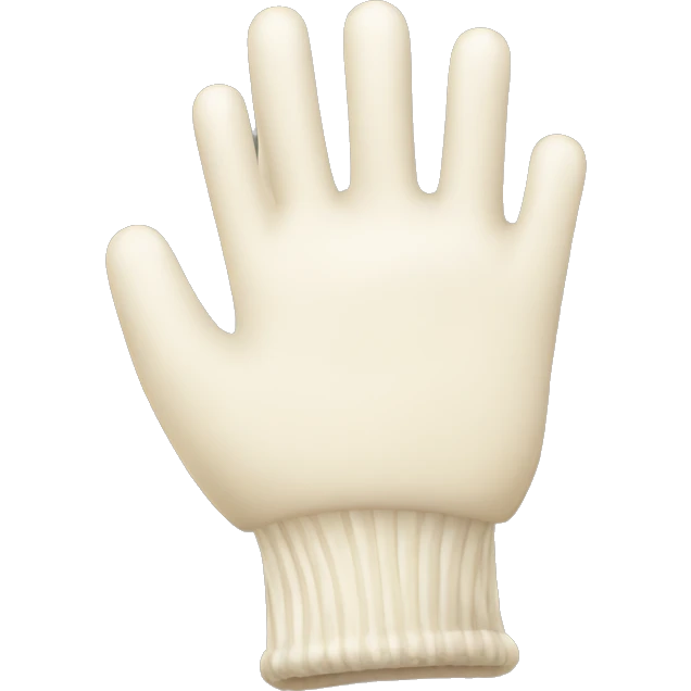 Cream color gloves emoji