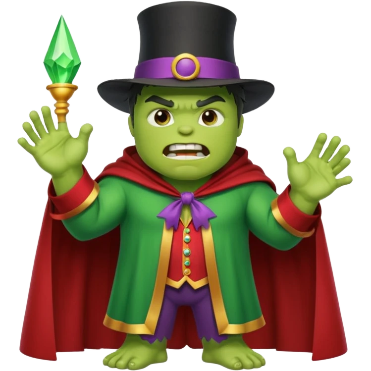hulk fazendo magica  magico emoji