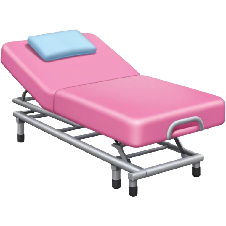 cama de fisioterapia color rosa  emoji