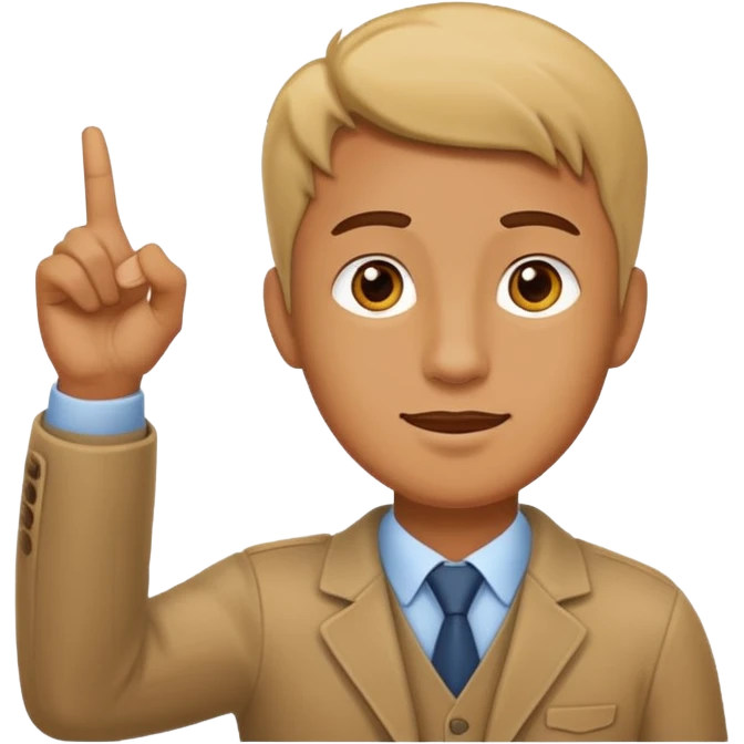 Mano señalando arriba emoji