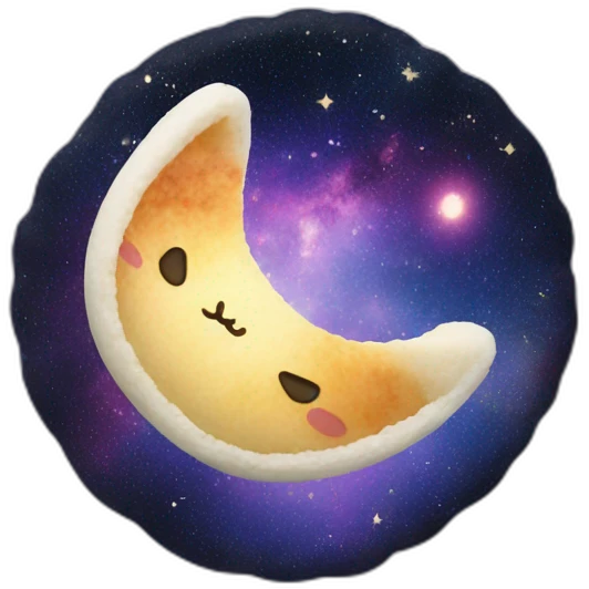 galaxy rice cake mochi cat emoji