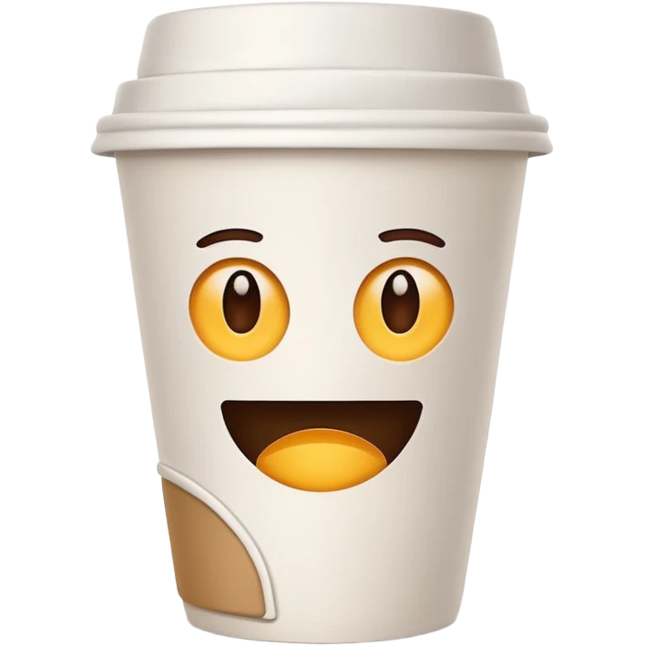 Coffee cup – paper cup with lid emoji