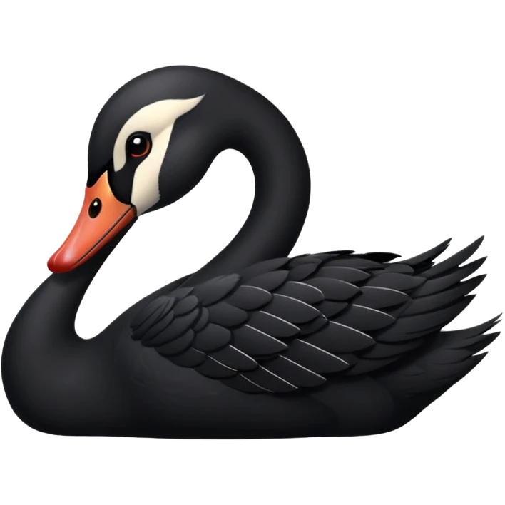 Black swan emoji
