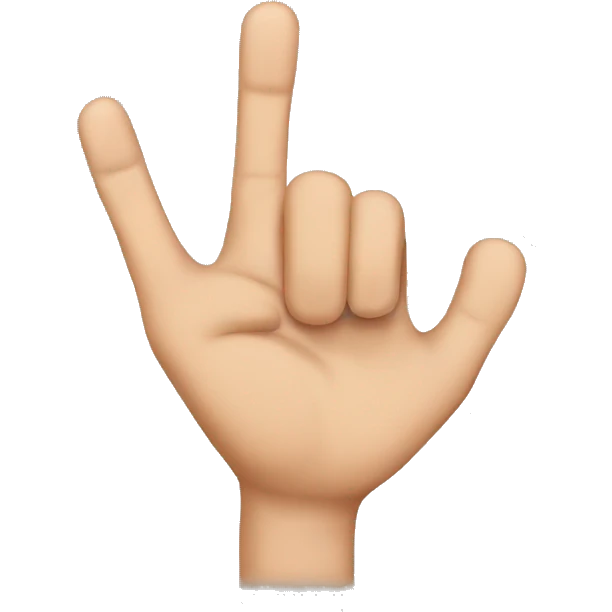 3 finger emoji