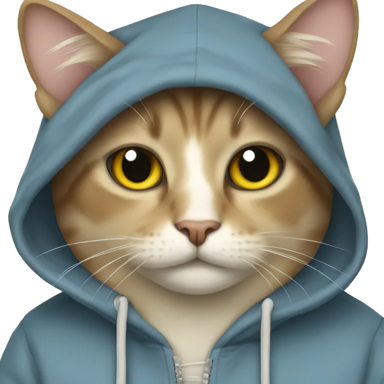 cat in a hoodie emoji