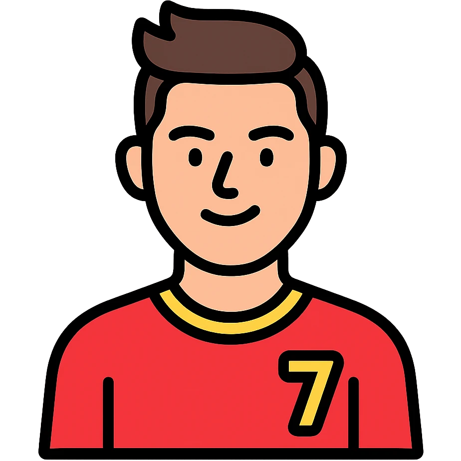color outline icon of Ronaldo emoji