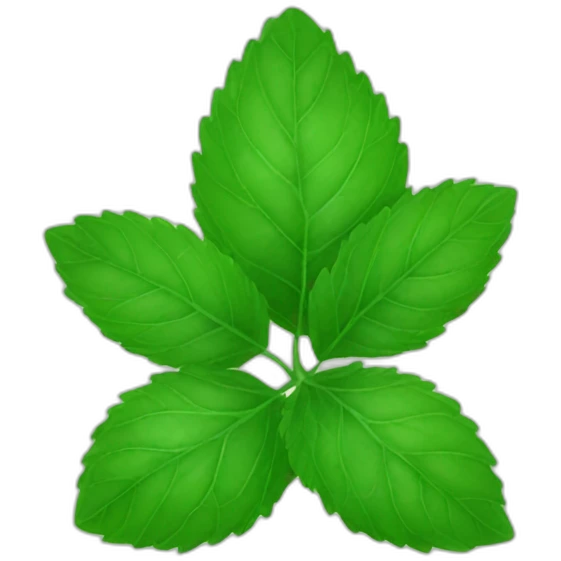 peppermint LEAF emoji