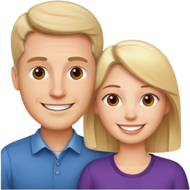 a person chatting up another person, one white male, one white woman emoji