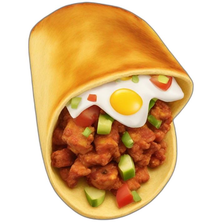 Taco al Pastor Meat emoji