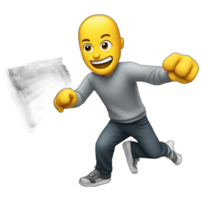 someone smashing a keyboard emoji