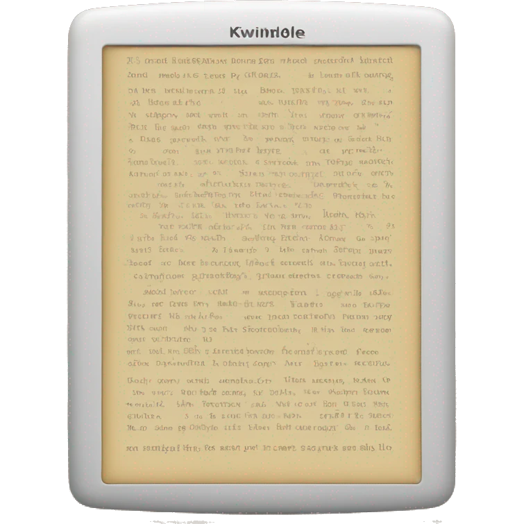 Kindle reading emoji