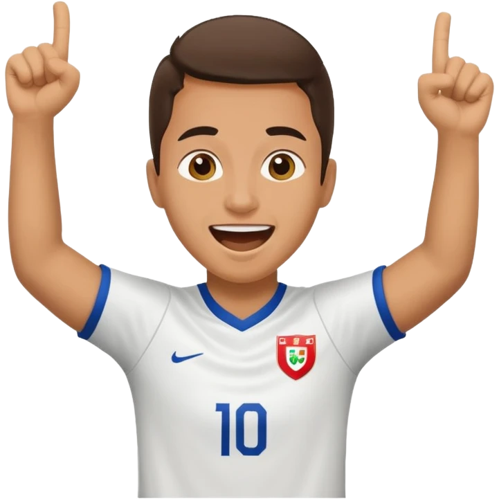 soccer fan cheering, happy emoji