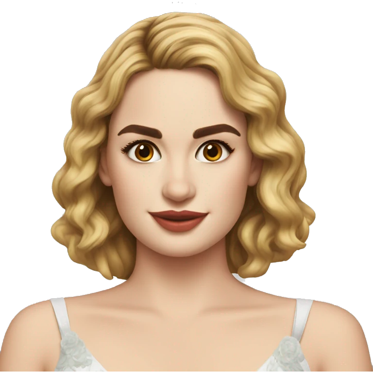lily James  emoji