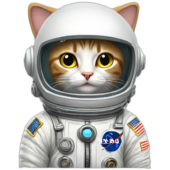cat wearing astronaut suit emoji