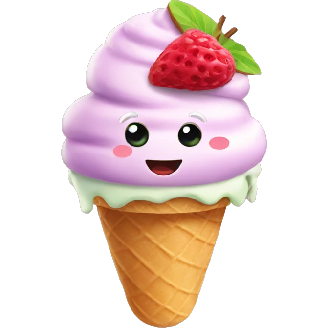 Kiwi ice cream  emoji