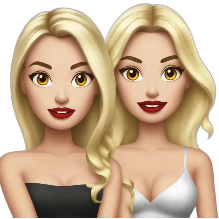 Margot robbie and megan fox emoji