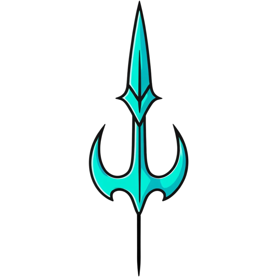 sparkly space trident emoji